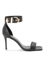 Sandali in pelle con fibbia barocca