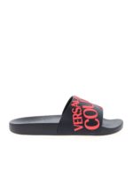 Slippers blu con logo rosso