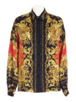 Camicia stampa Dauphine nera