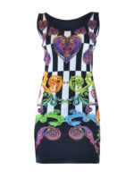 Mini abito in stampa barocca