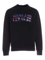 Felpa nera con logo lettering