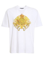 T-shirt in cotone stampa Barocca