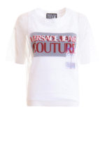 T-shirt in tulle con logo