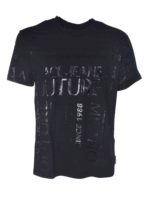 T-shirt nera stampata