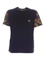 T-shirt Shield Baroque nera