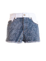 Shorts bicolor in denim