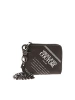 Portafoglio nero stampa Logo Etichetta