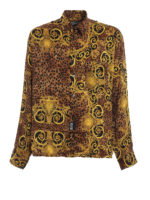 Camicia con fantasia barocca animalier