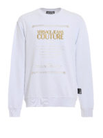 Felpa con ricamo logo e stampa