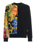 Felpa motivo barocco effetto patchwork