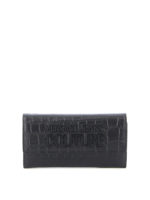 Portafoglio in pelle stampa coccodrillo