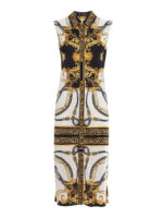 Abito chemisier con stampa Barocco Rodeo