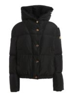 Piumino con stampa barocca sul retro