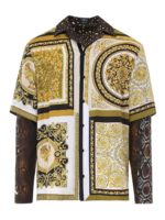 Camicia in seta stampa Barocco Mosaic
