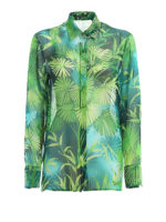 Camicia stampa Jungle in mussola di seta