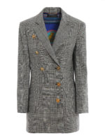 Cappotto corto in lana pied-de-poule