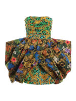 Abito drappeggiato con maxi gonna