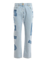 Jeans in denim con dettagli tye dye