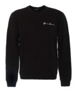 Felpa con ricamo GV Signature