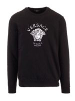 Felpa nera stampa Medusa