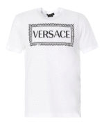 T-shirt in cotone stampa logo 90s Vintage