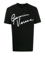 T-shirt in jersey con ricamo GV Signature
