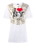 T-shirt in cotone con stampa I love NY