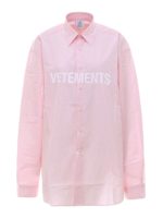 Camicia con maxi logo