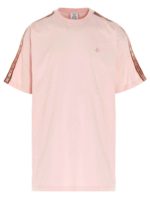 T-shirt con banda logo rosa