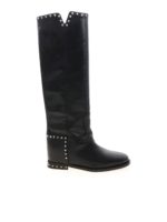 Stivali borchiati neri