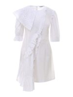 Abito in cotone con pizzo sangallo