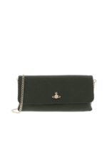 Clutch Victoria verde con logo