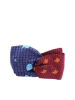 Fascia per capelli blu e bordeaux