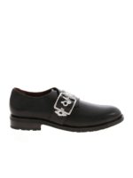 Monk Strap nere con stampa graffito