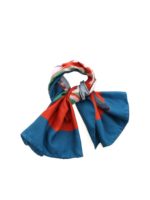 Sciarpa arancione con logo