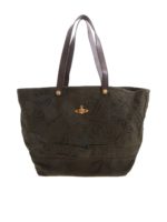 Borsa a spalla City Canvas verde militare