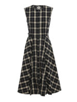 Abito smanicato tartan