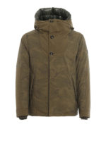 Piumino Military Anorak con stampa camouflage