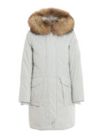 Military Parka con bordo in pelliccia