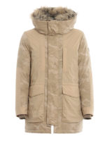 Parka militare imbottito con cappuccio