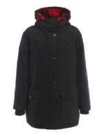 Piumino reversibile in tecno gabardine e lana