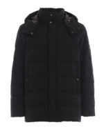 Piumino nero Sierra lungo in tecnotessuto