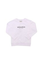 Felpa girocollo bianca logata