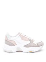 Sneaker con pannelli a contrasto