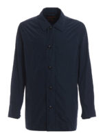 Trench Club in tessuto tecnico blu