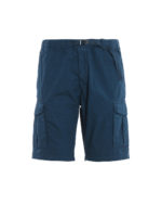 Bermuda cargo in cotone blu petrolio