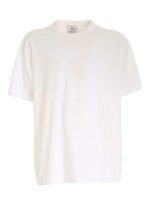 T-shirt bianca con strisce nere