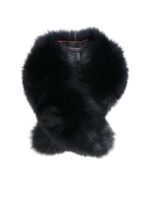 Scaldacollo nero in pelliccia