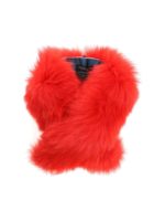 Scaldacollo in pelliccia arancione