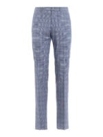 Chino in cotone goffrato